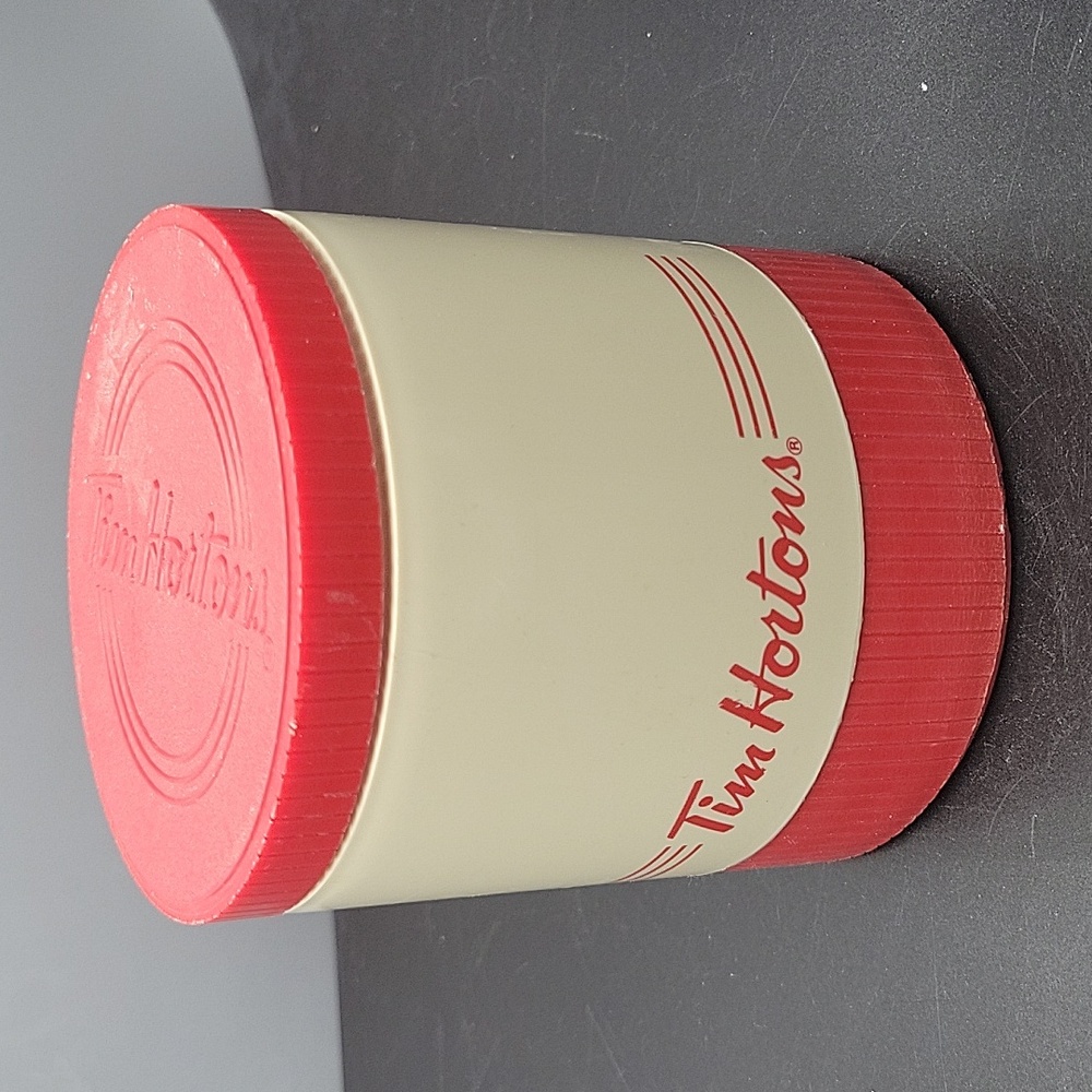 Vintage Tim Hortons Soup Coffee Aladdin's Foam Insulated Thermo Jar